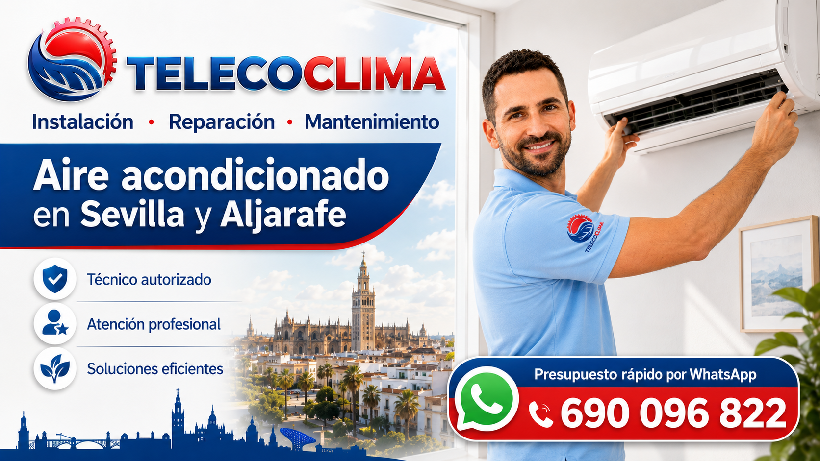 Telecoclima aire acondicionado en el Aljarafe y Sevilla Telecoclima servicio técnico de aire acondicionado en el Aljarafe y Sevilla
